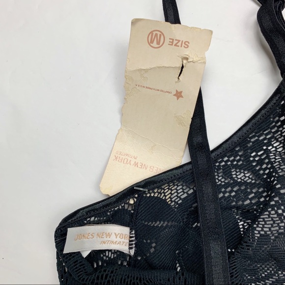 Vintage nwt jones ny black lace bralette bra - Picture 3 of 5